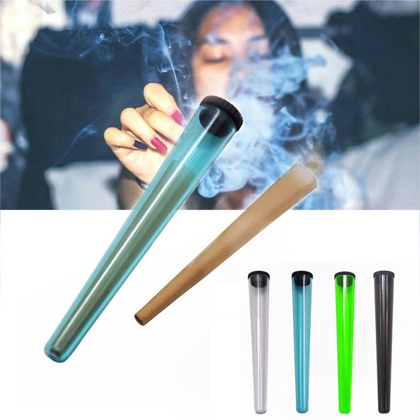 Cigarette Tube Holder Travel Medicine Storage Containers for Pre-Rolled  Cigarette Acrylic Airtight Tubes Joint Holders Smell Proof Bag Alternative  Spliff Protectors